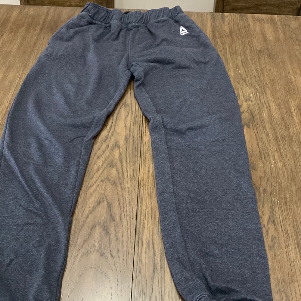 Boys Reebok 18/20 size blue/gray sweatpants